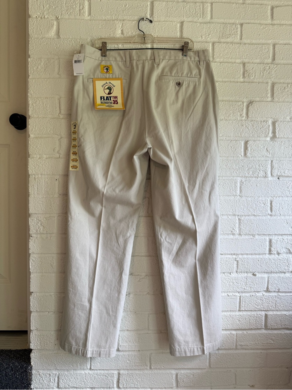 NWT Duck Head Flat Front Type 35 Original Fit Classic khaki pants 38x30
